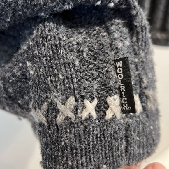 WOOLRICH “9506” sweater, 1/4 zip in onyx Heather color size L - Picture 5 of 11